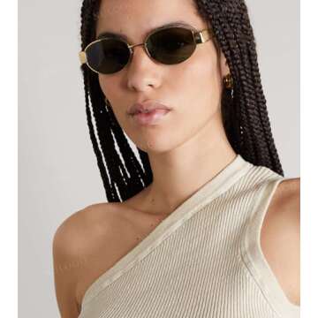 NULOOQ Retro Oval Sunglasses for Women Men – Trendy Vintage Designer Sun Glasses Fashion Shades UV...