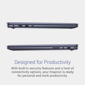 Dell Inspiron 5645 Laptop - 16.0 16:10 FHD+ (1920 x 1200) Display, AMD Ryzen 7-8840U, 16GB DDR5 RAM, 1TB SSD, AMD Radeon Graphics, Windows 11 Home, Onsite & Migrate Services - Midnight Blue