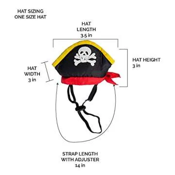 Pet Krewe Dog Pirate Costume | Pet Costume with Arms, Pirate Hat, Tunic and Cape -Perfect for Halloween, Parties, Photoshoots, Gifts for Dog Lovers Multi-Colored XL