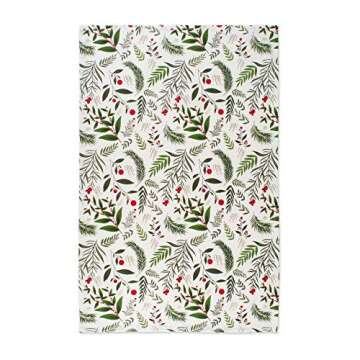 DII Christmas Kitchen Towel Set, Floral Tea Towels for Baking, Cleaning, Entertainment & Cooking, 18...