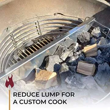 Kick Ash Basket BBQ Divider for Charcoal Grilling - Enhance Cooking
