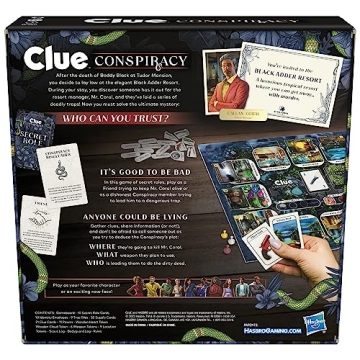 Clue Conspiracy Board Game - Engaging Mystery for Ages 14+