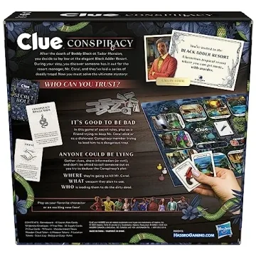Clue Conspiracy Board Game - Engaging Mystery for Ages 14+