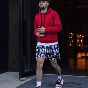 BOOMLEMON Men's Mesh Graphic Shorts | Cool Casual Gym Shorts