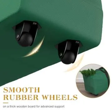 Durable Rolling Christmas Tree Storage Bag Fits 9ft Trees