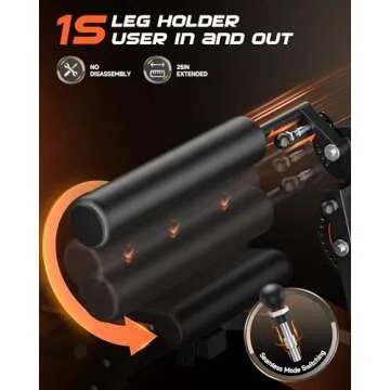 FEIERDUN 4-in-1 Adjustable Leg Extension Curl Machine - 700lbs Capacity Leg Extension Machine for Lower Body Workouts - Adjustable Leg Curl Machine, Home Gym Weight Machine