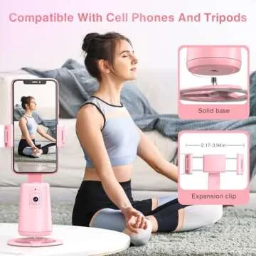 Smart 360° Face Tracking Phone Tripod with Remote Control
