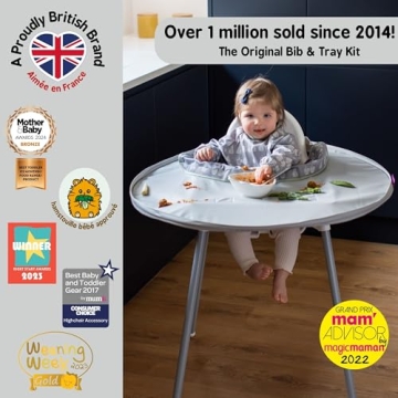 Tidy Tot Bib & Tray Kit - Mess Proof Feeding Solution
