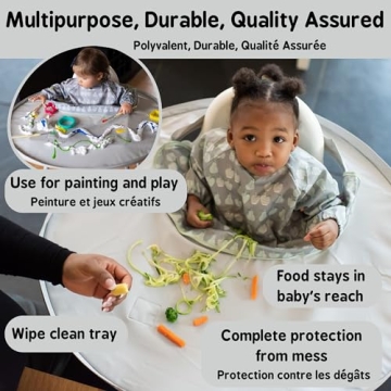 Tidy Tot Bib & Tray Kit - Mess Proof Feeding Solution