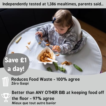 Tidy Tot Bib & Tray Kit - Mess Proof Feeding Solution