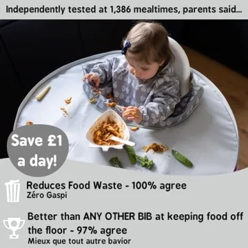 Tidy Tot Bib & Tray Kit - Mess Proof Feeding Solution