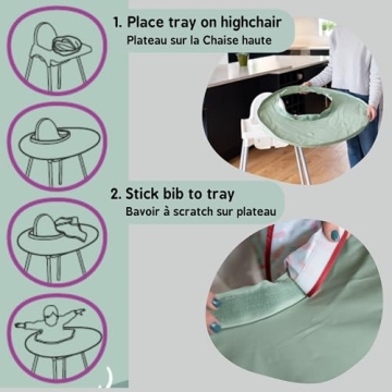 Tidy Tot Bib & Tray Kit - Mess Proof Feeding Solution