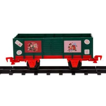 Disney Store Official Mickey Mouse and Friends ''Making Christmas Magical'' Electric Train Set - 35 Piece - Remote Control Model Train Set with Sound Effects and Tracks
