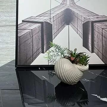 Faux Succulents in Coastal Conch Shell Home Decor