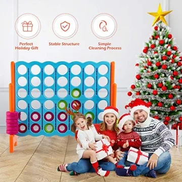 COSTWAY Jumbo 4-to-Score Game Set for Indoor & Outdoor Fun