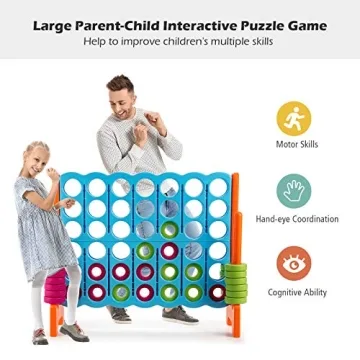 COSTWAY Jumbo 4-to-Score Game Set for Indoor & Outdoor Fun