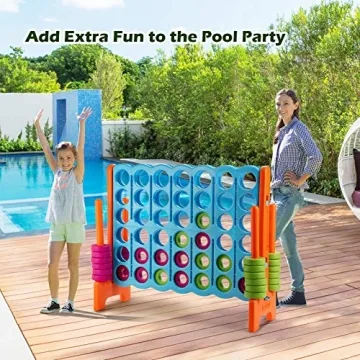 COSTWAY Jumbo 4-to-Score Game Set for Indoor & Outdoor Fun