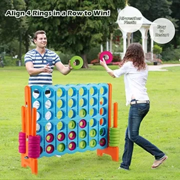 COSTWAY Jumbo 4-to-Score Game Set for Indoor & Outdoor Fun