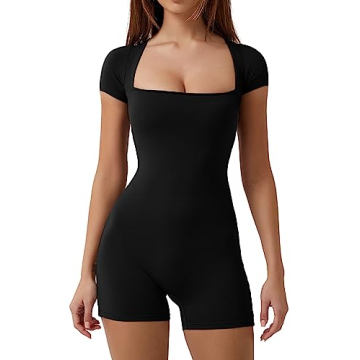 QINSEN Women's Stretchy Bodycon Romper - Sexy Summer Jumpsuit