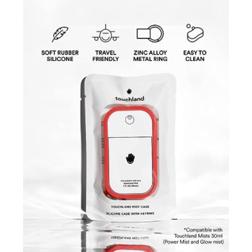 Candy Red Touchland Mist Case | Stylish Hand Sanitizer Accessory