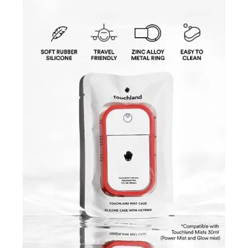 Candy Red Touchland Mist Case | Stylish Hand Sanitizer Accessory