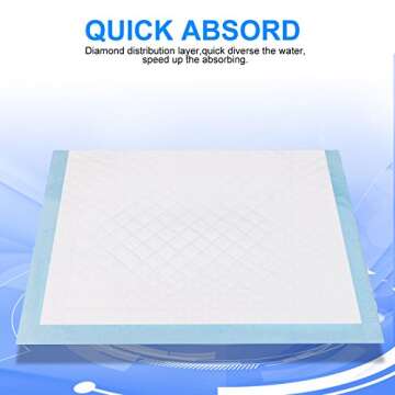 Zdolmy Baby Disposable Changing Pad, 20Pack Soft Waterproof Mat, Portable Diaper Changing Table & Mat, Leak-Proof Breathable Underpads Mattress Play Pad Sheet Protector(13'' 18'')