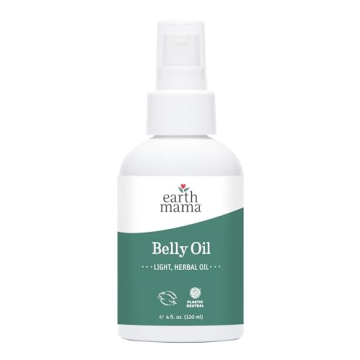 Earth Mama Belly Oil for Dry Skin | Calendula Skin Care Moisturizer Oil to Encourage Natural Elastic...