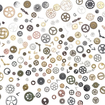 Artistic Steampunk Gears - 200g Quality Crafting Charms