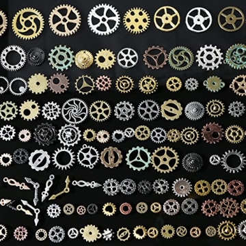 Artistic Steampunk Gears - 200g Quality Crafting Charms