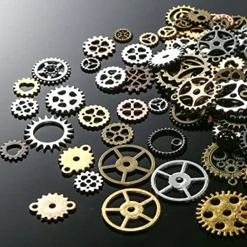 Artistic Steampunk Gears - 200g Quality Crafting Charms