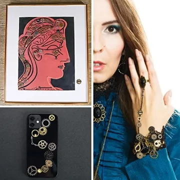 Artistic Steampunk Gears - 200g Quality Crafting Charms