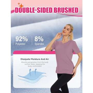 Showitty 3 Pack V Neck T Shirt for Women Plus Size, Short Sleeve Casual Tops Summer 2025 Basic Tees