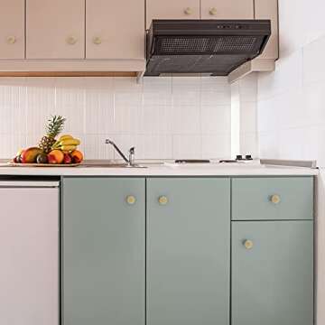 Stylish Brushed Gold Cabinet Knobs by WEAVERBIRD