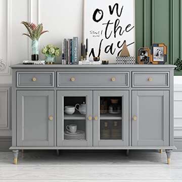 Stylish Brushed Gold Cabinet Knobs by WEAVERBIRD