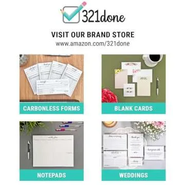 321Done Recipe Cards, Made in USA - 4x6 Tan, Simple Script, Double-Sided Thick Cardstock, Cute Vintage Rustic Kraft Look for Bridal Shower Wedding Housewarming Gift - Pack of 50