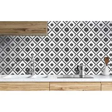 NextWall Faux Southwest Tile Peel and Stick Wallpaper