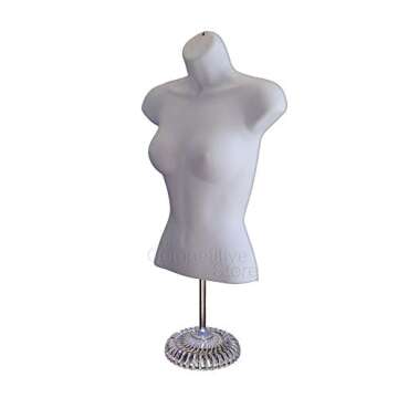 EZ-Mannequins Female Mannequin Torso for Craft Shows