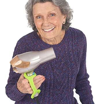 EazyHold Adaptive Handle for Sports, Tools, Cups and Bottles for Kids, Adults, Veterans, Seniors, Independent Living Accessory for Weak Grip, Stroke, Cerebral Palsy, Arthritis (2 Pack)