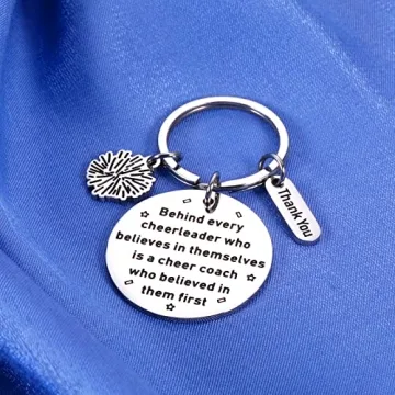 Cheer Coach Keychain Gift for Cheerleaders and Coaches