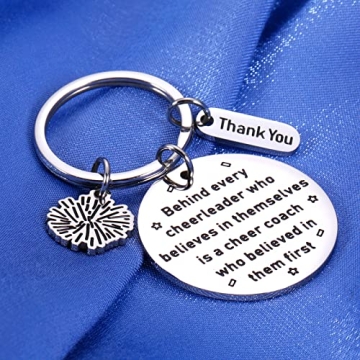 Cheer Coach Keychain Gift for Cheerleaders and Coaches