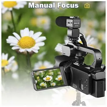 Lierhyt 4K Video Camera with 18X Zoom and Accessories