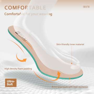 IDIFU Women's Romy Classic Pointed Toe Ankle Boots Side Zipper Low Block Heel Dress Booties(White Pu, 5 M US)