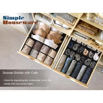 Simple Houseware Organizer Set for Closet and Drawer