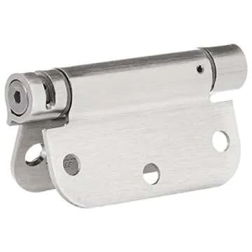Amazon Basics Self-Closing Door Hinge - Durable Satin Nickel Finish