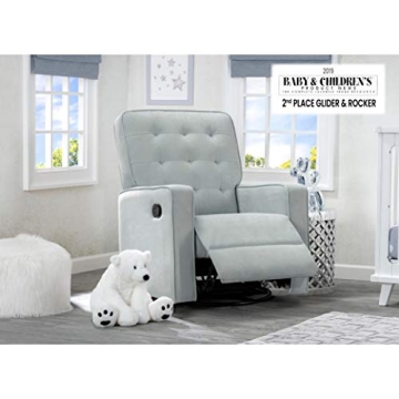 Delta Children Gavin Recliner Glider Swivel Chair for Nursery
