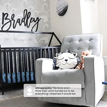 Delta Children Gavin Recliner Glider Swivel Chair for Nursery