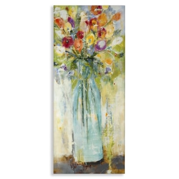 Stupell Rustic Spring Bouquet Canvas Wall Art 17x40
