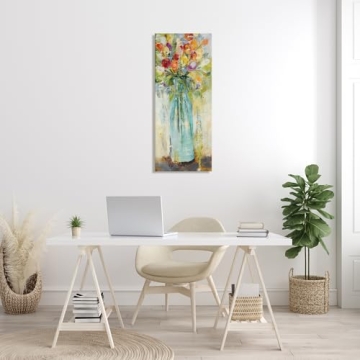 Stupell Rustic Spring Bouquet Canvas Wall Art 17x40