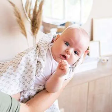 Organic Swaddle Blankets - Soft & Breathable 3 Pack