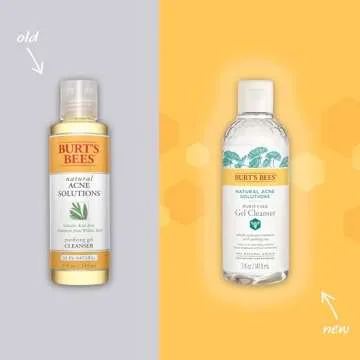 Burt's Bees Natural Acne Solutions Purifying Gel Cleanser with Salicylic Acid, 5 Fl Oz